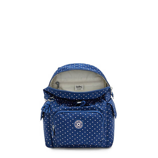 Kipling City Pack Mini Printed Rugzak Blauw | BE 1496PJ